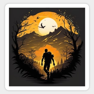 Nighttime Wilderness Sticker